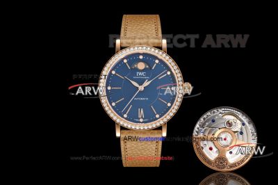 AAA Copy TW Factory IWC Portofino Blue Dial Swiss Automatic Mechanical Watch 